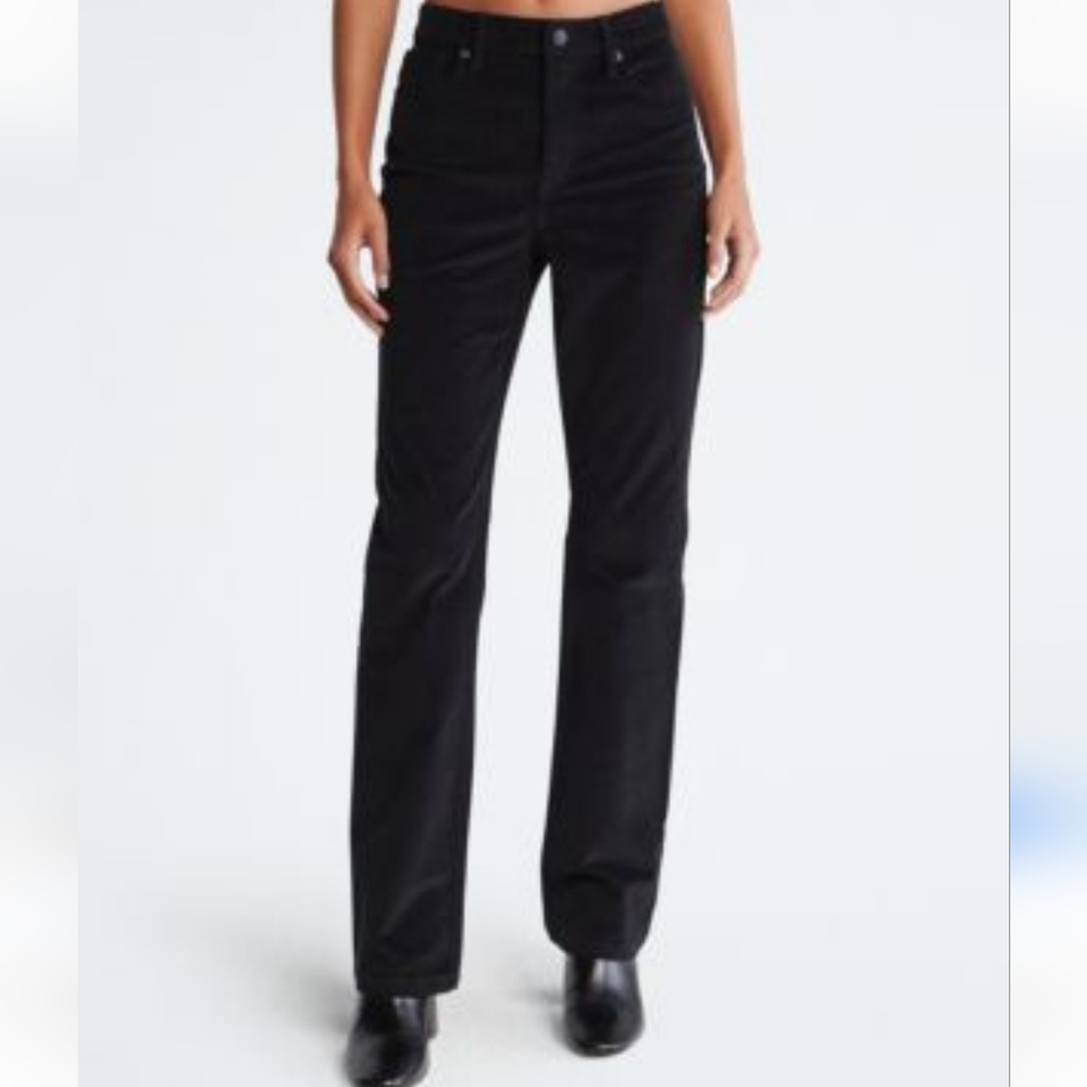 Calvin Klein Jeans Black Boot Cut Corduroy Pant Jean